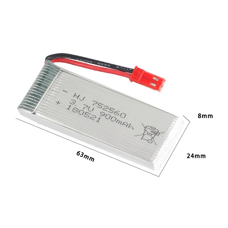 JST 3.7V 900mah Rechargeable B - Eachine Drone E58 ulasan dan harga