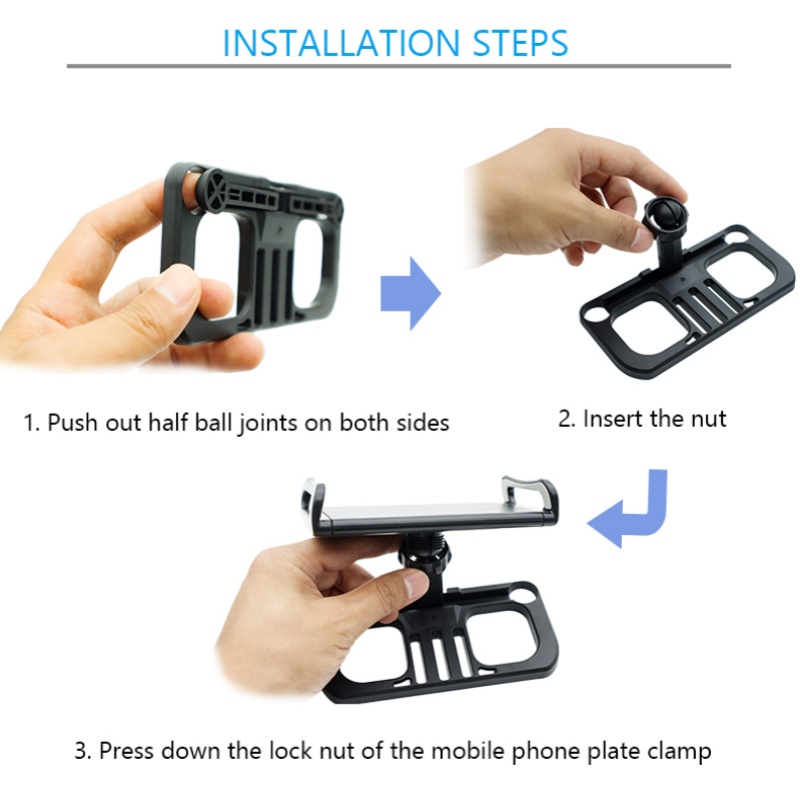 Tablet Holder Clip Adjustable  - Drone Tablet Mount ulasan dan harga